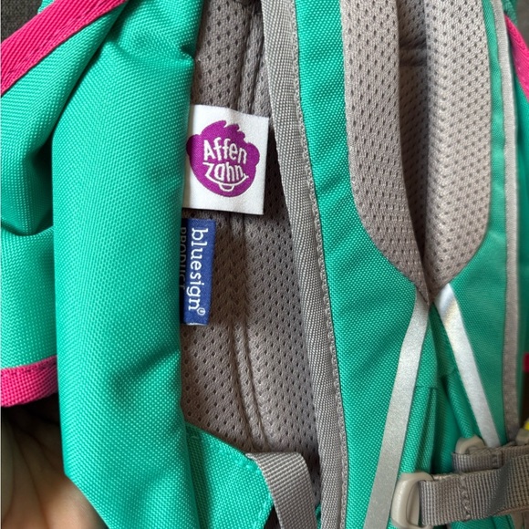 Affenzahn Owl Teal and Pink Mini Backpack - Picture 6 of 8